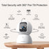 CINMOORE 5G 3K 0-Glow 2-Way Security Camera Indoor, Pet/Dog Camera with Speaker/Phone App, PTZ WiFi Baby Monitor