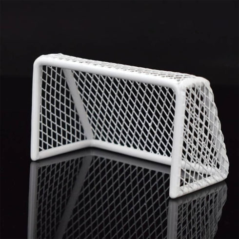 POPETPOP Fish Tank Decorations Mini Soccer Goal Indoor Mini Net Football Frame Toy Aquarium Football Frame Soccer Net Youth Soccer Goal for Doolhouse Aquarium Decor Miniature Soccer Goal by POPETPOP