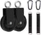 LFJ Cable Pulley Set with Swing Strap Carabiner, Gym Pulley Wheel for LAT Pulley System, Home Gym Equipment