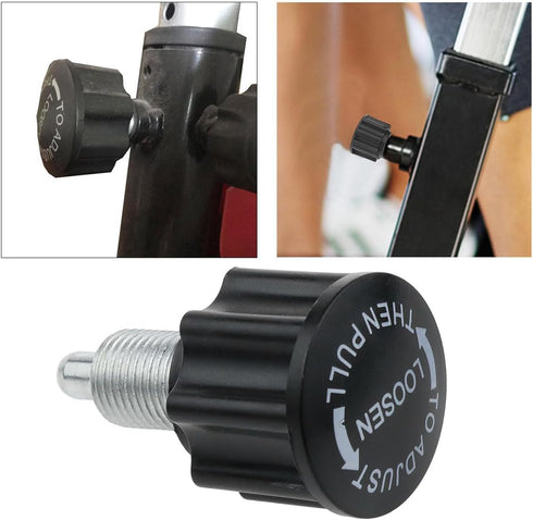 M16 Pop Pull Pin Knob Adjustment for Fitness Equipment, Black 2PCS for Bicycle Equipment