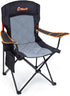 EMERIT Oversized Padded Camping Chair, 350LB Heavy Duty Quad Fold Chair with