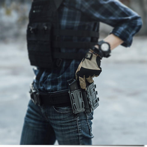 IDOGEAR 9mm Mag Pouches, Soft Shell Tactical Magazine Pouch for Belt