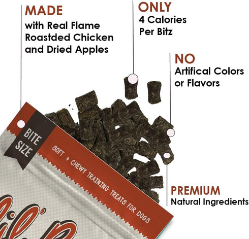 Lil' Bitz training Treats for Dogs and Cats (1 Pack, All Dog Sizes - Hickory Smoked Beef)