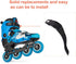 Roller Skate Strap - 2 Set Replacement Inline Roller Skate Shoes Energy Strap Buckles for Men, Women, Kids