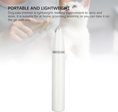 PODSJD Trimmer Electric Pet Clippers Rechargeable Hair for Dogs and Cats, Low Noise, Portable Lightweight ABS Body