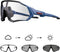 KAPVOE Photochromic Cycling Glasses, Men Women Mountain Bike Sunglasses for Clear MTB Riding