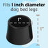 IMPRESA 4 Pack Elevated Dog Bed Feet, 1” Wide to Protect Floors, Raised Dog Bed Stabilizers, Attachable Dog Cot Bed Leg