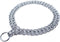 Dog Chain Collar, Iron Metal Double Chain Row Neck Leash Gear for Small Medium Large Dogs, 45cm