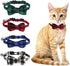 SLSON 4 Pack Cat Collars Breakaway with Bell, Cute Bowtie for Pet Kittens and Small Dogs, Adjustable 8-11In (Plaid)