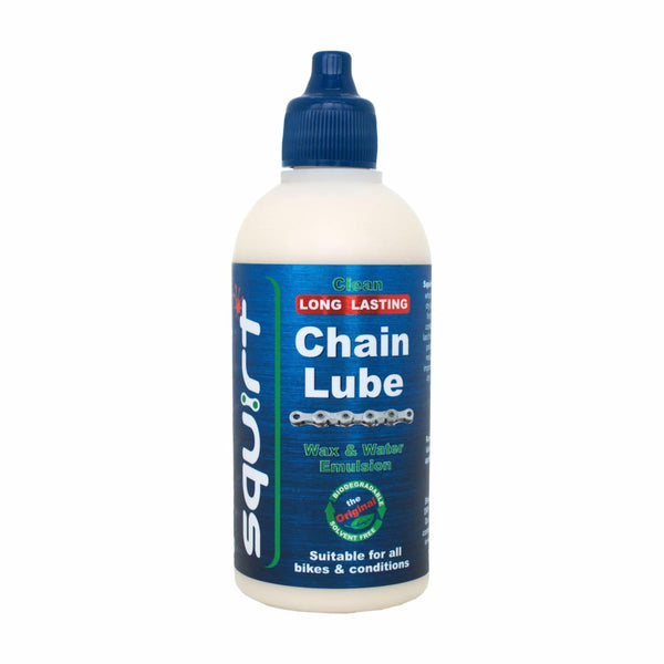 Squirt Chain Lube for Bikes 120 ml – All-Weather Dry Lube to Reduce Noise & Chainsuck – Bike Maintenance Aid