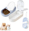 Dog Water Bottle and Bowl 2-in-1, Portable Pet Water Dispenser for Hiking, Travel, Large Enough for Dog Treats (Blue)