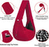 FDJASGY Small Pet Sling Carrier - Hands Free Reversible Pet Papoose Bag with Safety Belt for Outdoor