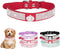 Small Dog Collar with Crown Rhinestone, Glitter Crystal Bling Sparkly Diamond Collar for XXS XS Small Medium Dogs (Red,