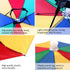 Umbrella Hat, 27" Diameter Rainbow Hands-Free Fishing Cap, Sunhat for Kids, Men & Women