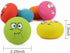 Smile Face Dog Squeaky Toys Soft Latex Squeak Balls for Small Pet Dogs, 6 Pcs/Set