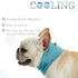 DELIFUR Dog Instant Cooling Bandana, Breathable Scarf for Cats, Ice Collar for Summer, Blue, Size M