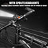 USB Rechargeable Bike Handlebar Extender, 7.8in Bicycle Extension with Built-in 10000mAh Phone Charger