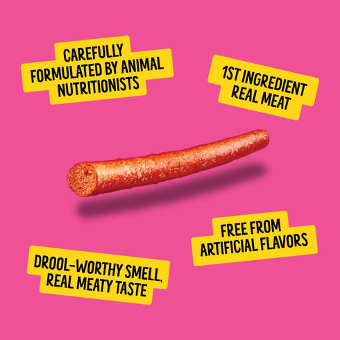 5.6 OZ 159 (6 Pack), Bonkers Zoomers, Soft & Chewy BBQ Beef Flavored Dog Treats, / G Dog Treats, Treats for Training