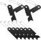 Toddmomy 10pcs Flint Scraper, Manganese Steel, Black, Portable for Man Vs. Wild