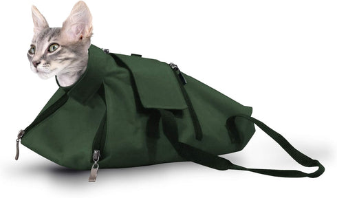Premium Cat Restraint Bag - Cat Grooming Carrier Bag, Made in Europe with Quality Fabrics (Small)