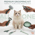 8-in-1 Set HamInWay Pet Grooming Kit for Dogs & Cats Includes Brushes, Combs, Nail Clippers & File Professional