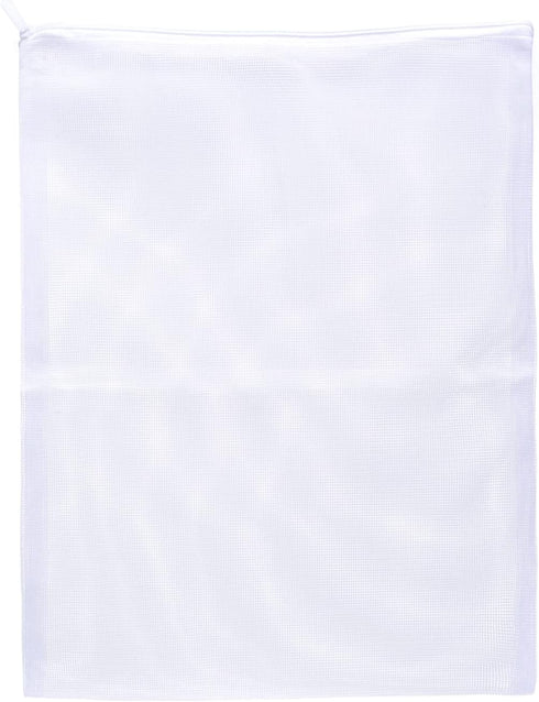 Large Aquarium Filter Bags - Reusable Mesh Bags with Plastic Zipper (11.5 x 15.5 inch, 6 Pack)
