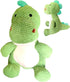 Nuytghr Squeaky Toys for Dogs, Tough Chewing Supplies for Puppies, 8.66x12.99x14.57 inches, Dinosaur