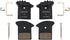 Hydraulic Disc Brake Pads with Cooling Fin, 2 Pair Bicycle Brake Pads for SRAM XO XX Avid Elixir Models