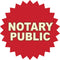 Notary Public 4"x4" Vinyl Sticker Decal for Business Store Office