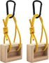 Generic Hangboard Rock Climbing - 1 Pair Wooden Fingerboard Pull Up Board, Grip