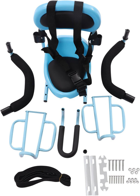 SHATUOA 6 6 Removable Rear Kids Bike Seat, Portable Baby Safety Rear Seat with Soft Cushion, Back-Mounted Child Bike