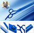 Safety Round-tip Scissors Set, Professional PET Dog Grooming Coated Titanium Scissors Suit for Cutting, Curved &