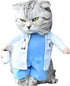 NACOCO Dog Cat Doctor Costume - Pet Doctor Clothing Halloween Jeans Outfit Apparel (M)