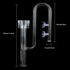 Bilindasly Lily Pipe Inflow with Surface Skimmer Aquatic Inflow Set for Aquarium Planted Tank Aquascaping 17mm for 16/22mm(5/8" ID) Tubing