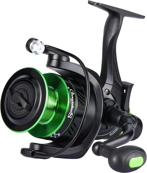 Sougayilang Spinning Reel, 13+1 Stainless Steel BB Bait Feeder Carp Fishing Reel for Freshwater and Saltwater