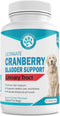 Wanderfound Pets Cranberry Bladder UTI Support Supplement for Dogs - 90 Chewable Tablets, Bacon & Liver Flavor