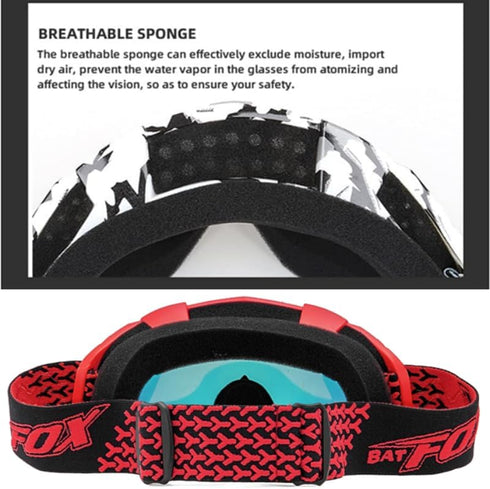 Zsling Dirt Bike Goggles for Men, Women, Youth, OTG Anti UV Windproof Glasses for ATV Riding
