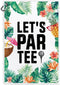 Let‘s Par Tee Funny Printed Microfiber Golf Towel with Clip | Tropical Gifts for Golf Fans