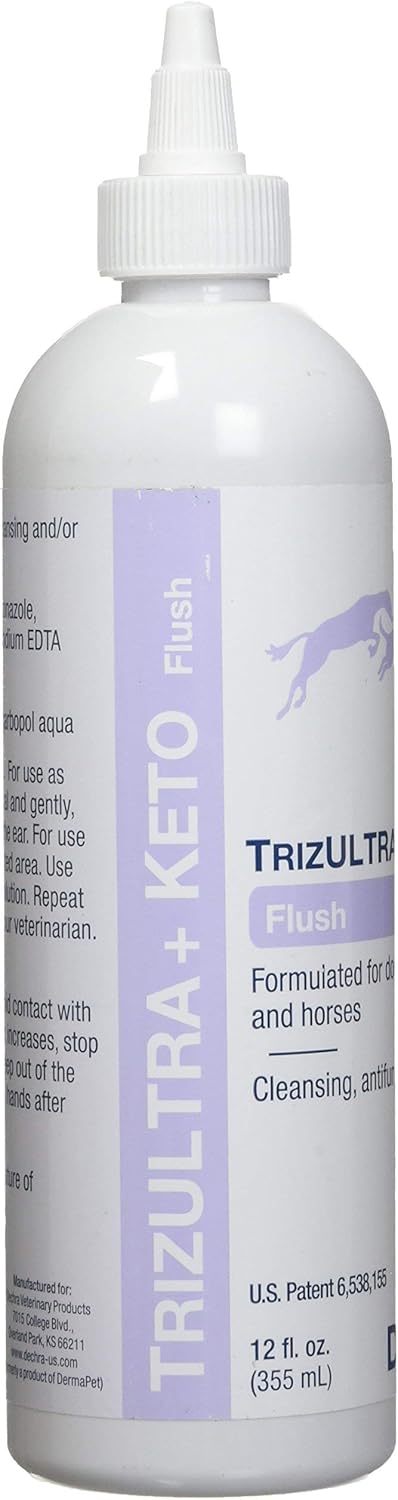 Dechra Topical TrizULTRA + Keto Flush for Dogs, Cats & Horses, 12oz Basic Pack