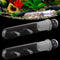2 Pack Clear Glass Planaria Trap, Aquarium Cleaning Supply for Dwarf Shrimp, Crystal Red Shrimp, Cherry Shrimp (2 Holes)