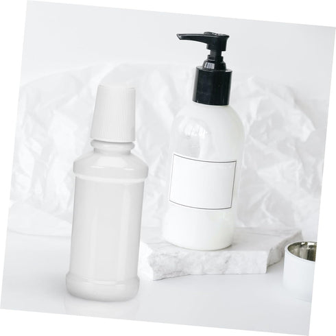 6pcs Portable Mouthwash Bottle Compact Travel Plastic Containers for Mouthwash Durable Pet Material Space-saving Design