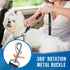 Lukovee Double Dog Seat Belt, Black, New Dual Pet Car Headrest Restraint Safety Seatbelt for 2 Dogs