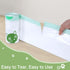 4 3, 50 Pack, Cat Litter Box Liner Compatible with Litter Box Robot & Waste Bags Waste Drawer Liners Heavy Duty White