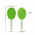 8.66 inch Pet Durian Massage Comb, Dual-Sided Cat Dog Grooming Tool with Back Scraping Teeth, Green