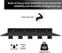 Tonal Accessories Shelf Organizer for Gym Storage Rack, Black Floating Wall Shelves with Hooks for Equipment