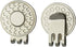 Golf Hat Clip Set of 3 Strong Magnet, Iron Cap Clips with Nickel Craft for Men Women Golfer (Silver)