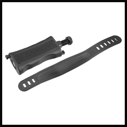 1 1/2 Inch 12.7mm Pair Exercise Bike Pedals with Straps Spindle Cycling Parts Spindle Black Durable Material