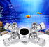 TOPINCN Fish CO2 Splitter Regulator, Aluminum Alloy with 6 Way Outlets for Aquarium