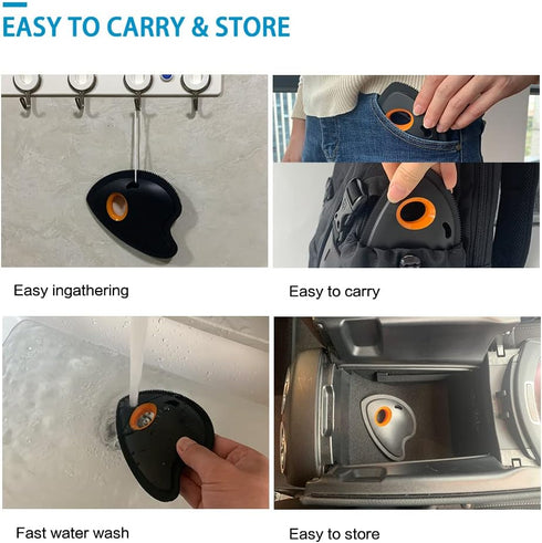 Mini Pet Hair Remover Detailer for Couch, Dog Cat Hair Remover Brush with 3 Cleaning Modes for Auto Detailing