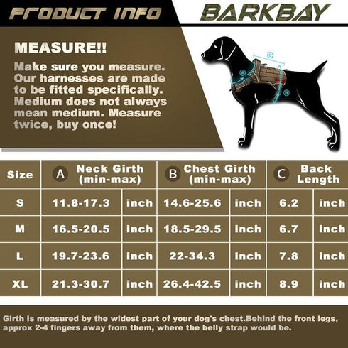 Tactical Dog Harness Large, Military Service Weighted Vest with No-Pull Training Harness for Walking and Hunting